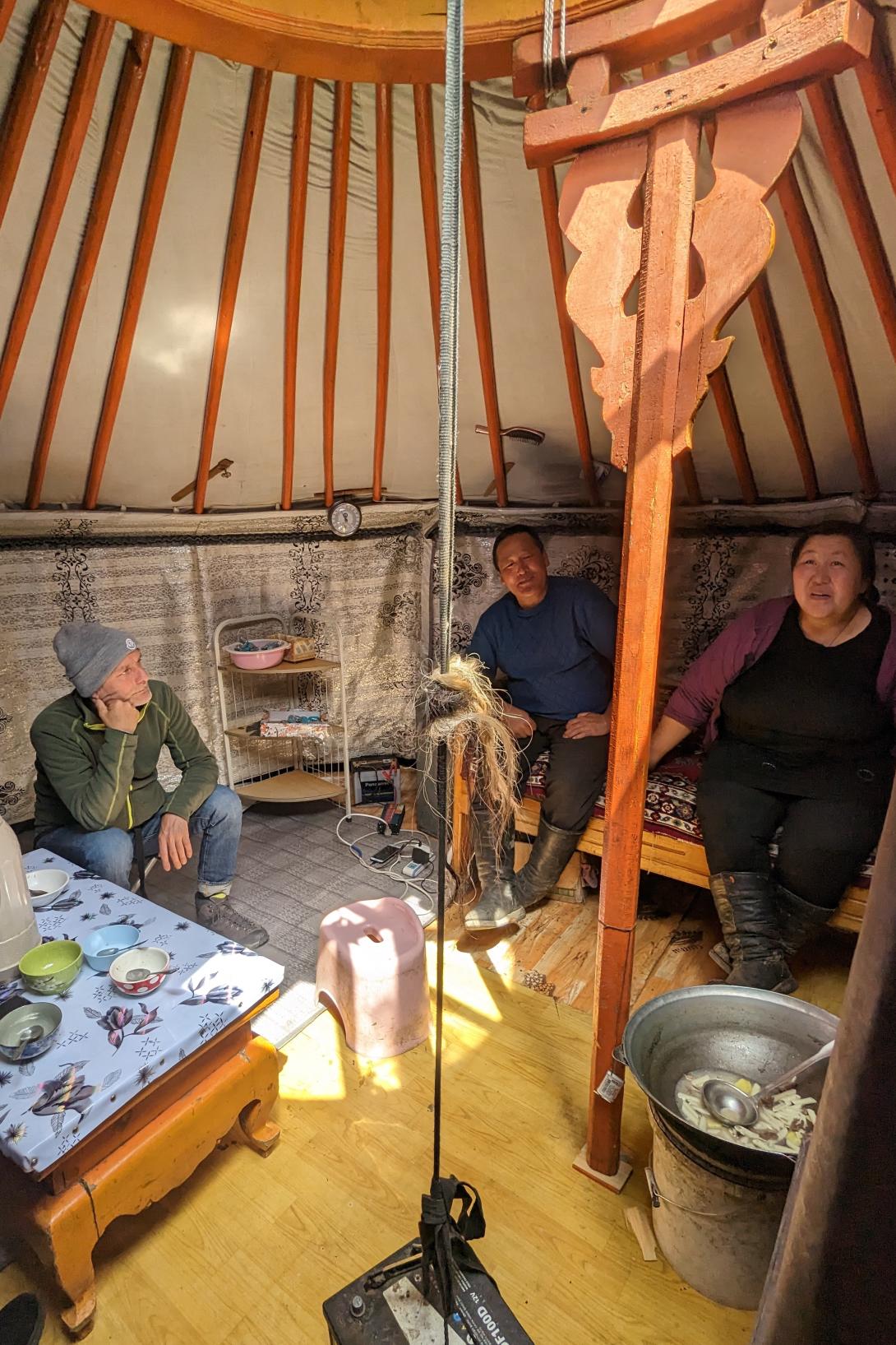 A volunteer immersed in Mongolian culture