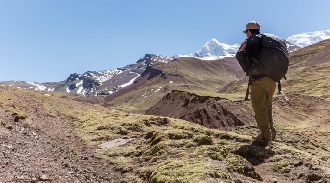 Mountain walker in Peru