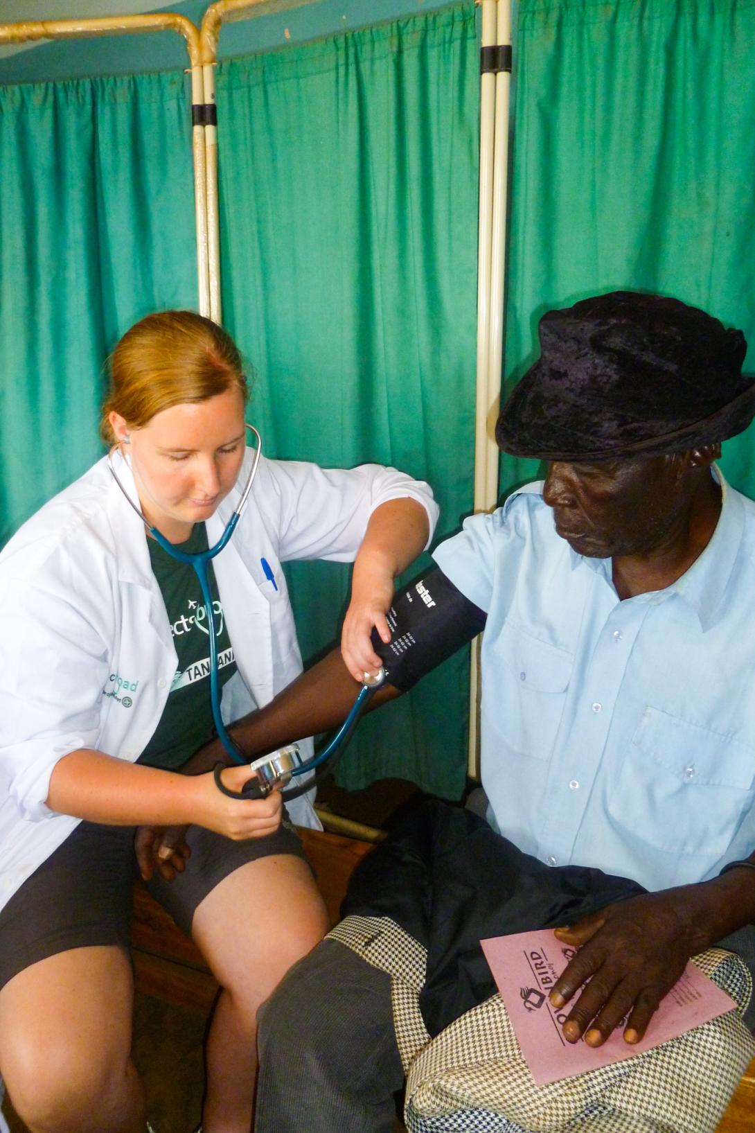 A Medical volunteer in Tanzania