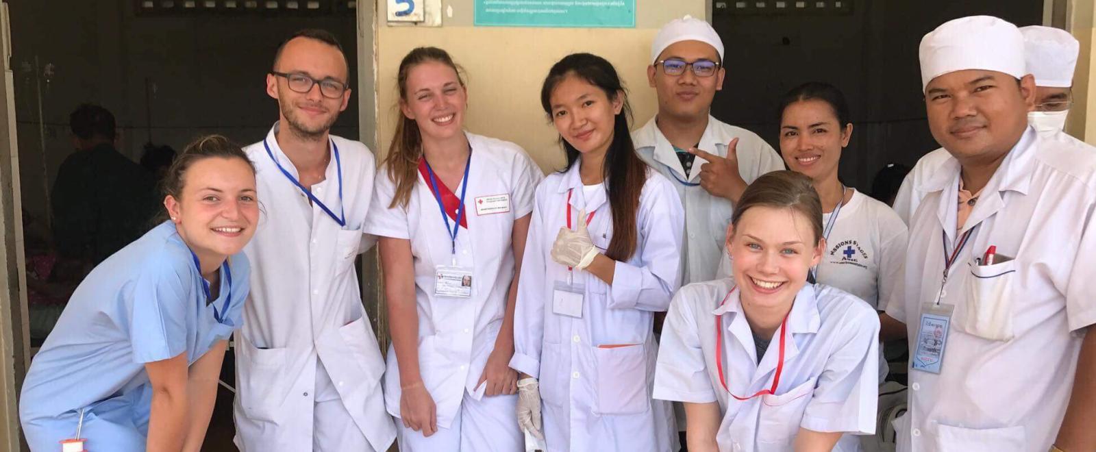 A group of Medical interns abroad