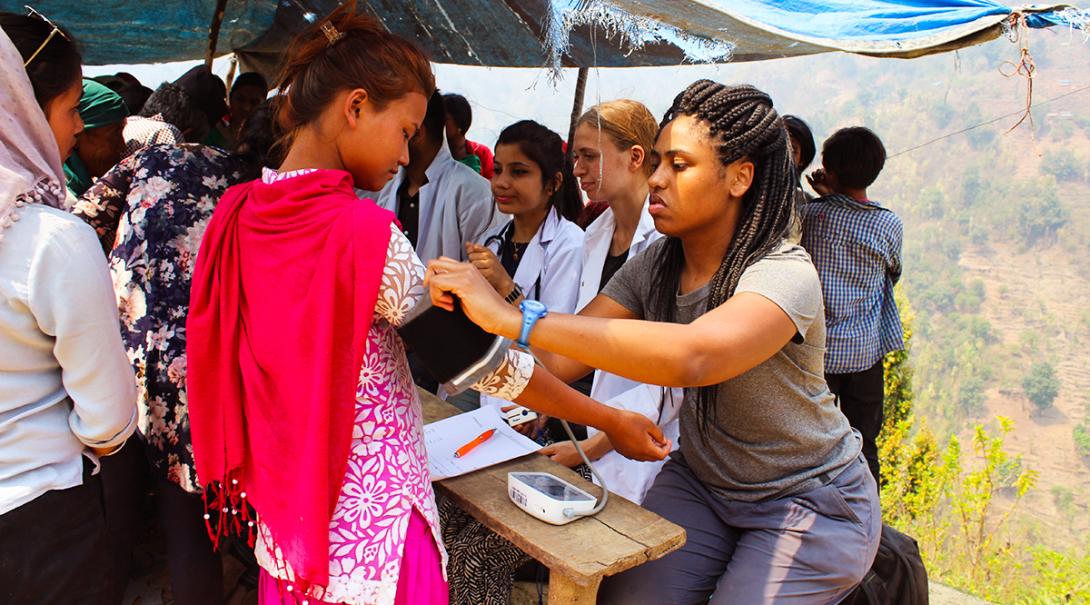 Medicine interns on a placement in Nepal