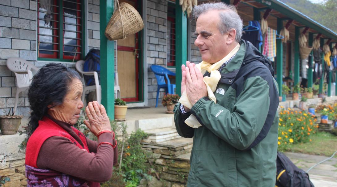 Peter Slowe on volunteer placement in Nepal