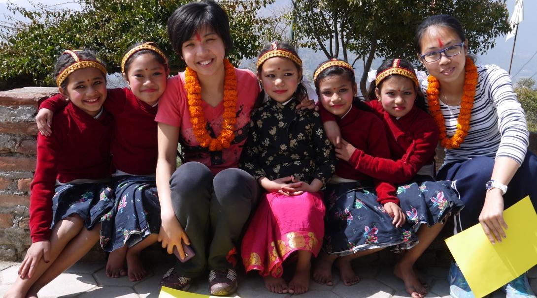 As part of community work in Nepal, Projects Abroad volunteers on a group trip learn about each other’s cultures.      