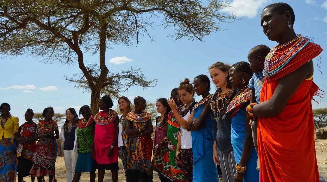 Projects Abroad volunteers get to know the traditional culture of a tribe in Kenya.