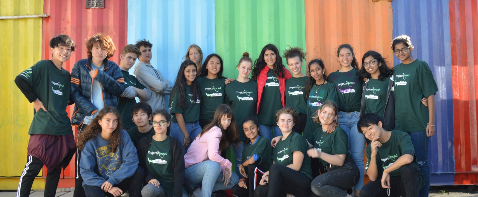 High school students volunteering abroad on Projects Abroad’s programs for 15 year olds.
