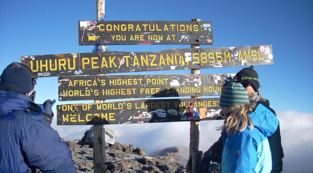 The summit of exotic bucket list destination Mount Kilimanjaro