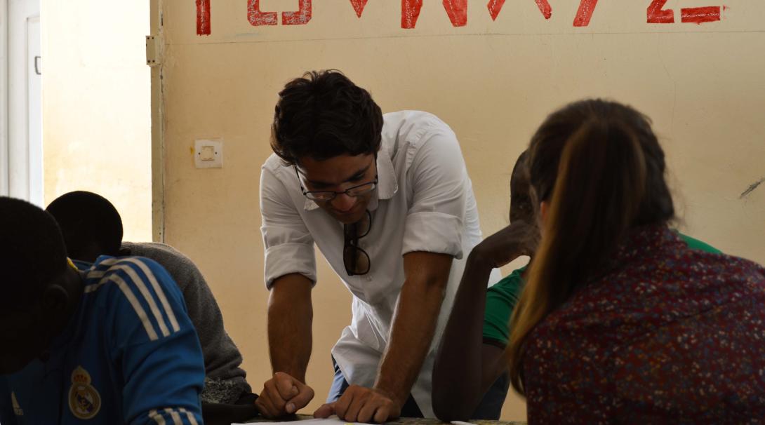 Projects Abroad volunteers doing a speech therapy internship work with students and staff in Ghana.