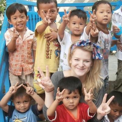 Lucy M in Cambodia